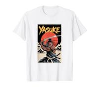 Yasuke Samouraï Africain Japon Histoire des Noirs T-Shirt Graphique avec Valeur, Homme, Blanc, L