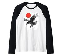 Yatagarasu T | Corbeau à Trois Pattes | Mythologie Japonaise Manche Raglan