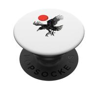 Yatagarasu T | Corbeau à Trois Pattes | mythologie Japonaise PopSockets PopGrip Adhésif