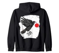 Yatagarasu T | Corbeau à Trois Pattes | Mythologie Japonaise Sweat à Capuche