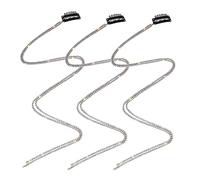 YATEICBC- 3 Pcs Pince à cheveux en strass de haute qualité sens du tempérament bandeau de cheveux tressé, bandeau de mariage, pour la décoration des cheveux de mariage