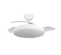 Yatek Rubia Blanc 60W Ventilateur de plafond avec LED intégrée