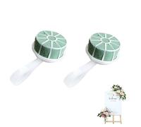 Yately 2 x Mousse Verte pour Fleurs Crochets De Configuration,mousses Florales，Mousse Florale，Blocs De Mousse Florale，Éponge À Piquer pour Bricoler pour Fêtes, Voiture, Mariage, Cadeaux