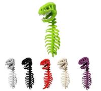 Yately Costume de Dinosaure Enfant - Casque Squelette 3D, Déguisement Dinosaure pour Halloween, Accessoire Cosplay et Décoration de Fête(Green,L)