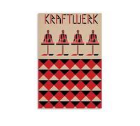 YATERQKWE Kraftwerk Poster décoratif pour salon, chambre à coucher, décoration murale esthétique - 40 x 60 cm - Style sans cadre
