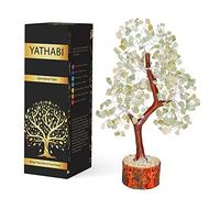 YATHABI Arbre à monnaie bonsaï en cristal de jade vert, porte-bonheur, cadeau spirituel; décoration chakra Feng Shui