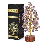 YATHABI Arbre en Cristal d'Améthyste - Arbre de Vie Chakra - Pierres Précieuses - Décoration Spirituelle - Feng Shui - Cadeau