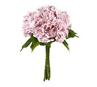 Yatim Lot de 5 Fleurs d'hortensia artificielles en Soie pour centres de Table de Mariage, Bouquets, décoration Florale avec tiges - 53,3 cm