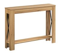 YATINEY Console avec Espace de Rangement, Table de Canapé de Style Fermier, Table d’Appoint Étroite, pour Entrée, Palier, Couloir, Vestibule, Marron Clair XCT34VV