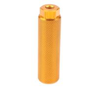 YATINGZHANG Cale Pied BMX 1 pièces Cheville de vélo for BMX Ajustement 3 8 Pouces Axes Chevilles Anti-dérapant Plomb Repose-Pied Accessoires(Yellow)