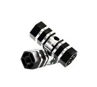 YATINGZHANG Cale Pied BMX Repose-Pieds de Remplacement for vélo Course, 1 Paire pédales Repos en Alliage d'aluminium, Accessoires(Black)