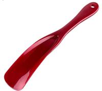 YATINGZHANG Chausse Pieds Long Manche Chausse-pied Long en plastique, 1 pièce, accessoires de chaussures, levage, crochet incurvé, Design, for hommes paresseux, portables(Red)