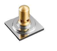 YATINGZHANG Siphon De Sol Siphon de Sol en Laiton chromé 10cm, piège Douche carré, Grille à déchets avec Filtre Cheveux, Accessoires Salle Bains(U-Type)