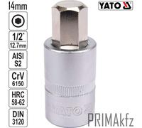 YATO Coffret de Douilles Hexagonales 1/2" 4 Pièces 10 12 14 17 mm CrV