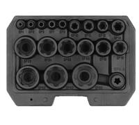 Yato Jeu De Douilles Percussion TORX Plus 1/2" 1/4" 3/8" 19 Pièces YT-05197