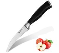 YATO Couteau de cuisine Couteau de chef pour la gastronomie Tranchant, Durable, Acier inoxydable allemand, Version:Couteau à éplucher 90mm