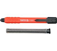YATO Crayon de pression professionnel pour menuisier et maçon avec 5x mines de rechange YT-69281
