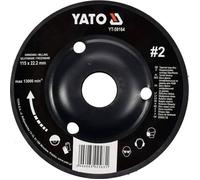 Yato Disque abrasif professionnel pour meuleuse dangle - 115 mm - 125 mm - Pour bois Flex - 125 mm n° 2 oblique - YT