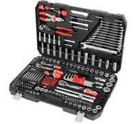 Yato Kit d'outils YT-38941 – Jeu de douilles 1/4, 3/8, 1/2 pouce – 225 pièces