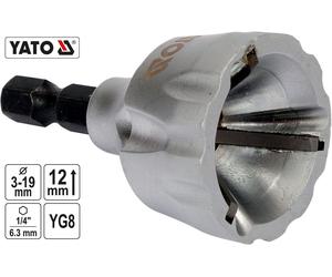 YATO Entgrateur Extérieur Tube HSS Carbure 3-19 mm 1/4" Cuivre Alu PVC