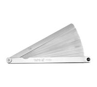 YATO Jauge d'épaisseur 200mm YT-7221 Jauge d'écartement 17 feuilles mesure de fente 0,02-1,00mm
