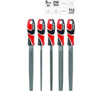 YATO Jeu de 5 limes en acier 250 mm