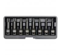 YATO Kit de douilles à impact huit pièces Noir YT-1069
