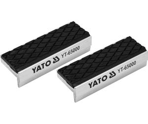 YATO Mâchoires de protection professionnelles de 75 mm en aluminium avec revêtement souple, 2 pièces, magnétique, utilisation universelle, protection optimale pour votre usine