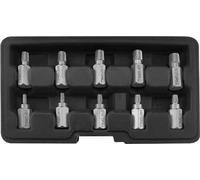 Yato, modèle YT-05890, Extracteur de vis et de boulons professionnel (10 pièces), outil idéal pour retirer rapidement et efficacement les vis et les boulons endommagés.