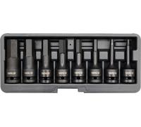 Yato, modèle YT-1066, set de perceuses à percussion tube hexagonal 1/2" - 8 pièces, haute durabilité, idéal pour les travaux mécaniques lourds, la réparation et l'entretien.