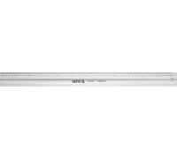 YATO, modèle YT-7071, règle en acier de 600 mm, en aluminium, idéale pour les travaux de précision en menuiserie et le travail des métaux, outil professionnel de haute qualité.