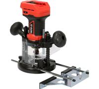 YATO, modèle YT-82194, défonceuse 18V 2 en 1, sans batterie ni chargeur, idéale pour fraiser et lisser les surfaces en bois, outil de travail du bois puissant et polyvalent.