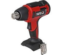 YATO, modèle YT-82285, pistolet à air chaud 100 l/min 550°C 250W, noir et rouge, idéal pour l'ébavurage, la soudure et les travaux thermiques sur différents matériaux.
