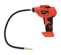 YATO, modèle YT-82895, mini-compresseur, idéal pour le gonflage portable de pneus et d'accessoires, 18V sans batterie ni chargeur, compact, léger et de conception professionnelle.