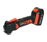 YATO Multi-outil oscillant avec batterie Li-Ion 2,0 Ah 18 V