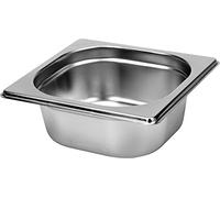 Yato Récipient professionnel en acier inoxydable GN Gastronorm - 1/6 tailles au choix 20-200 mm - Couvercle standard gastronomique (hauteur 65 mm)