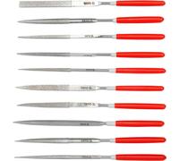 YATO Set de limes diamantées professionnelles 10 pcs. 140mm droites YT-6144
