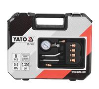 YATO Testeur de compression professionnel | pour moteurs à essence | M10-M18 | 8 pcs. | YT-73022