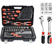 Yato Tool Set 129 Elem. 1/2" / 3/8" / 1/4" Xxl 38881