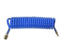 YATO Tuyau d'air en spirale PU 5 m Bleu