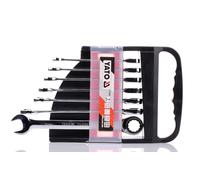 YATO YT-0208 Kit de clés à fourche et polygonale à cliquet