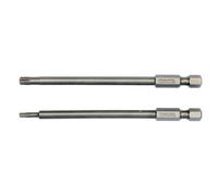 Yato YT-0491 Lot de 2 embouts de tournevis Torx Safety T15 x 100 mm T27 x 100 mm 1/4" Hex
