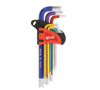 Yato YT-05631 Lot de 9 clés hexagonales en acier S2 1,5 à 10 mm