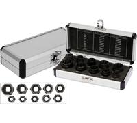 Yato YT-06031 Extracteur de Vis et Boulon 10 pièces Set de Outils de Extraction de Plaques de approfondi de Noir