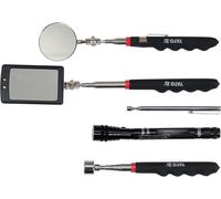 YATO YT-06622 Kit d'outils télescopiques de miroir et pick-up de 5 pièces avec lampe de poche de 5 pièces avec lampe de poche