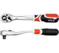Yato YT-0732 Clé à cliquet of-Cliquet Acier au Chrome Vanadium 12,7 mm Noir, Rouge