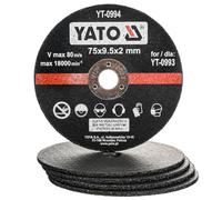 YATO YT-Coupe-0994 de métal Ensemble des disques de ponçage 75 mm, Aluminium