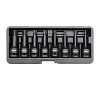 Yato YT-1068 – Prend peu de chocs – 8 pcs Ribe 1/2" – Noir