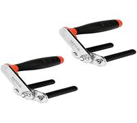 YATO YT-37440 Sangles Transport de plaques de Gypse-Carton, Argent Noir