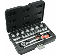 YATO YT-38561 Clés à Pipe 22tlg Set de Douilles Voiture 3/8 Boîte Grinçant